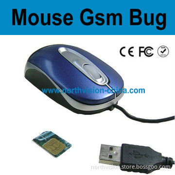 USB Optical Mouse GSM Audio Surveillance Bugs